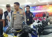 Polres Cilegon Tangkap 4 Pelaku Curanmor, 16 Sepeda Motor Disita